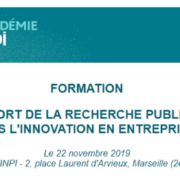 Formation "Apport de la recherche publique dans l'innovation en entreprise"