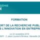 Formation "Apport de la recherche publique dans l'innovation en entreprise"